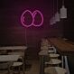 Avocadohälften LED-Neonschild für Restaurant Bar