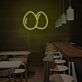 Zwei Eier LED-Neonschild