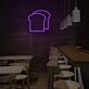 Brotscheiben LED-Neonschild für Café und Bäckerei