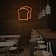Brotscheiben LED-Neonschild für Café und Bäckerei