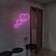 Herz mit Gesicht LED-Neonschild für Café und Wohnzimmer