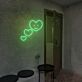 Herz mit Gesicht LED-Neonschild für Café und Wohnzimmer