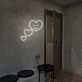 Herz mit Gesicht LED-Neonschild für Café und Wohnzimmer