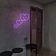 Herz mit Gesicht LED-Neonschild für Café und Wohnzimmer