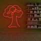 Baum LED-Neonschild Wohnzimmer Büro
