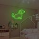 Hund Silhouette LED-Neonschild für Kinderzimmer