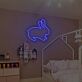 Kaninchen LED-Neonschild Kinderzimmer