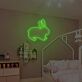 Kaninchen LED-Neonschild Kinderzimmer
