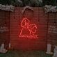 Personalisierte Hochzeits LED Neon Signatur mit Paar Silhouette Namen und Datum