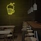 Bierkrug mit Schaum LED-Neonschild für Bar und Restaurant