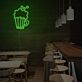 Bierkrug mit Schaum LED-Neonschild für Bar und Restaurant
