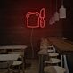Brot und Messer LED-Neonschild für Bäckerei Café