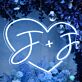 Personalisierte Initialen Herz Neon LED Neonschild