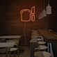 Brot und Messer LED-Neonschild für Bäckerei Café