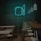 Brot und Messer LED-Neonschild für Bäckerei Café