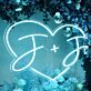 Personalisierte Initialen Herz Neon LED Neonschild