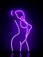 Neon Weibliche Silhouette LED Neonschild Wanddekoration