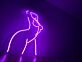 Neon Weibliche Silhouette LED Neonschild Wanddekoration