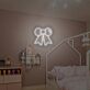 Schleife LED-Neonschild für Kinderzimmer