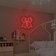 Schleife LED-Neonschild für Kinderzimmer