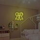 Schleife LED-Neonschild für Kinderzimmer