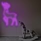 Hirsch LED-Neonschild Wohnzimmer Kinderzimmer