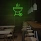 Grill mit Rauch LED-Neonschild für Restaurant Bar