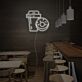 Kaffeebecher und Donut LED-Neonschild für Café und Bäckerei