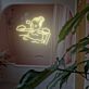 Frau in Badewanne LED-Neonschild für Badezimmer Spa