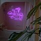 Frau in Badewanne LED-Neonschild für Badezimmer Spa