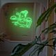 Frau in Badewanne LED-Neonschild für Badezimmer Spa