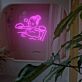 Frau in Badewanne LED-Neonschild für Badezimmer Spa