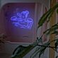Frau in Badewanne LED-Neonschild für Badezimmer Spa