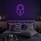 Herzförmiges Vorhängeschloss LED-Neonschild für Schlafzimmer und Romantik