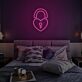 Herzförmiges Vorhängeschloss LED-Neonschild für Schlafzimmer und Romantik