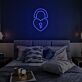Herzförmiges Vorhängeschloss LED-Neonschild für Schlafzimmer und Romantik