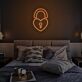 Herzförmiges Vorhängeschloss LED-Neonschild für Schlafzimmer und Romantik