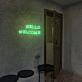 HELLO WELCOME LED-Neonschild für Cafe und Shop