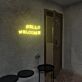 HELLO WELCOME LED-Neonschild für Cafe und Shop