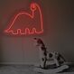 Dinosaurier LED-Neonschild Kinderzimmer