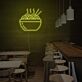 Schüssel mit Nudeln und Essstäbchen LED-Neonschild für Restaurant Bar