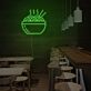 Schüssel mit Nudeln und Essstäbchen LED-Neonschild für Restaurant Bar