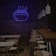 Schüssel mit Nudeln und Essstäbchen LED-Neonschild für Restaurant Bar