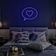 Sprechblase mit Herzsymbol LED-Neonschild Schlafzimmer Wohnzimmer