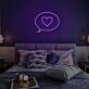 Sprechblase mit Herzsymbol LED-Neonschild Schlafzimmer Wohnzimmer