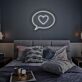 Sprechblase mit Herzsymbol LED-Neonschild Schlafzimmer Wohnzimmer