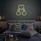 Herz mit Familie Symbol LED-Neonschild Schlafzimmer Wohnzimmer