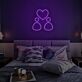 Herz mit Familie Symbol LED-Neonschild Schlafzimmer Wohnzimmer