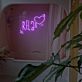 RELAX Herz LED-Neonschild für Badezimmer und Wellnessbereich
