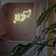 RELAX Herz LED-Neonschild für Badezimmer und Wellnessbereich